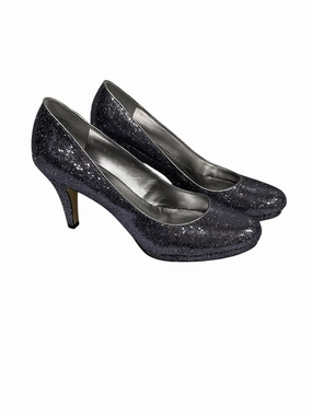 Shoes Heels Stiletto By Anne Klein In Grey, Size: 8.5 Bold Open Toe Heels Smart Sandals