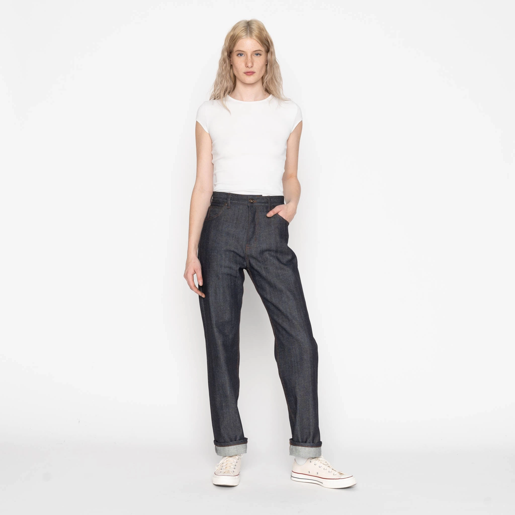 Office Wear Modern Rainy Day True Girl - Stretch Selvedge