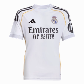 Easy Motion Four Way Stretch Fabric Real Madrid 25/26 Home Youth Jersey (JN8887)
