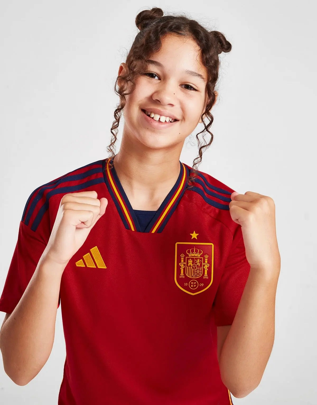 Stylish performance Performance Flex Spain 2022 Home Kit Junior Full Set T-shirt & short