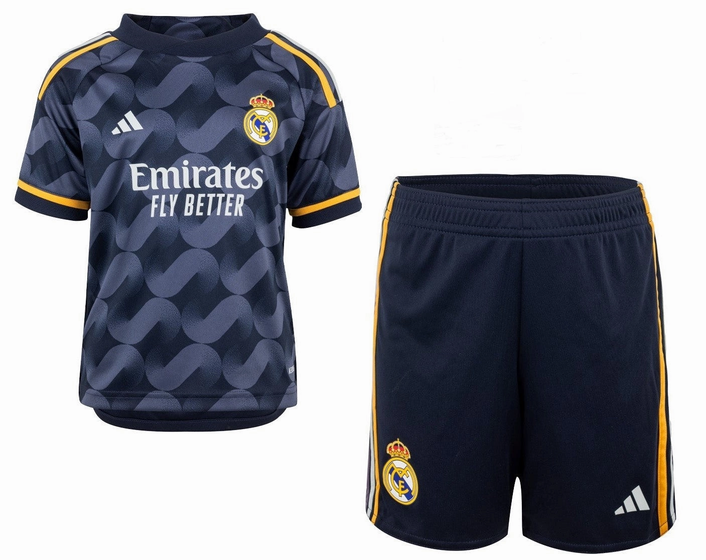 Real Madrid 2023/24 Away Kit Full Set Shirt & Shorts Adaptive Fit System