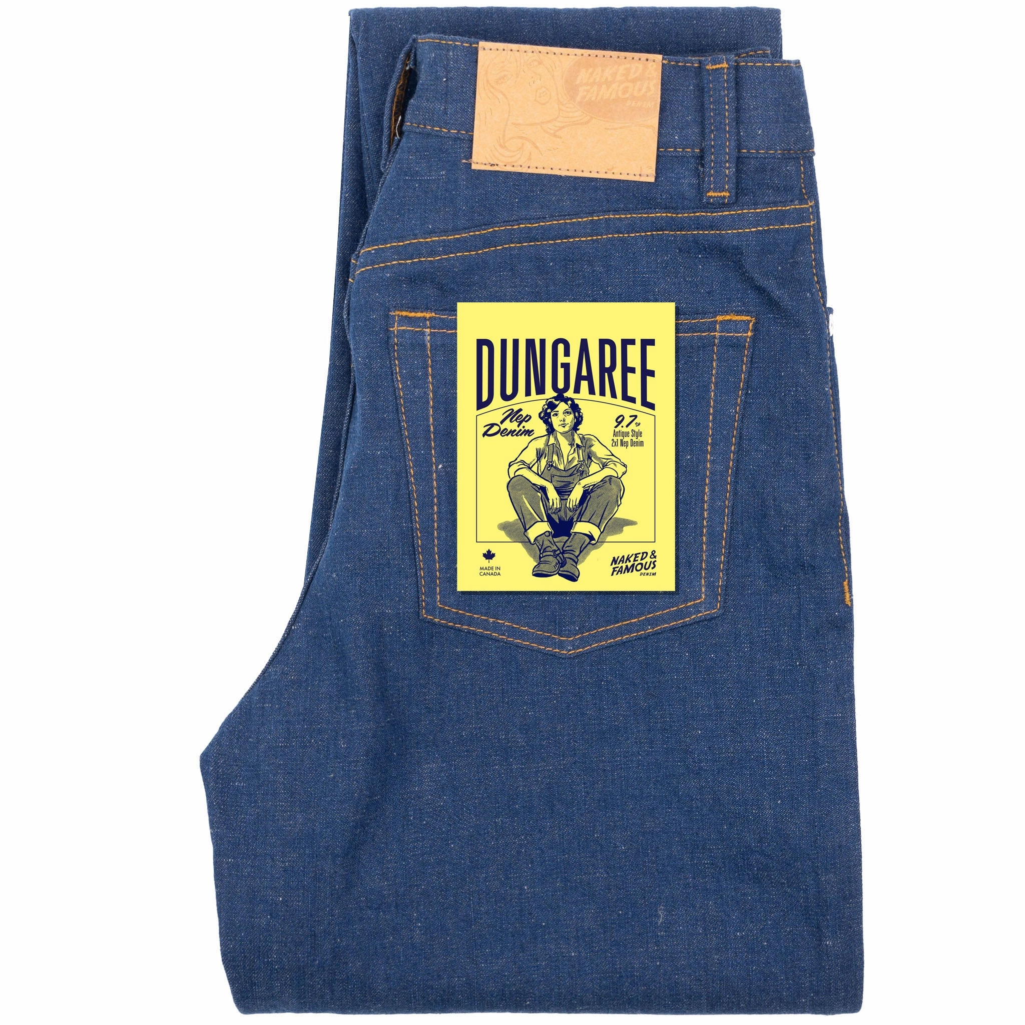 Bestie - 2x1 Dungaree Nep Denim - Mid Indigo Party Look Sunny Vibes Couple Look