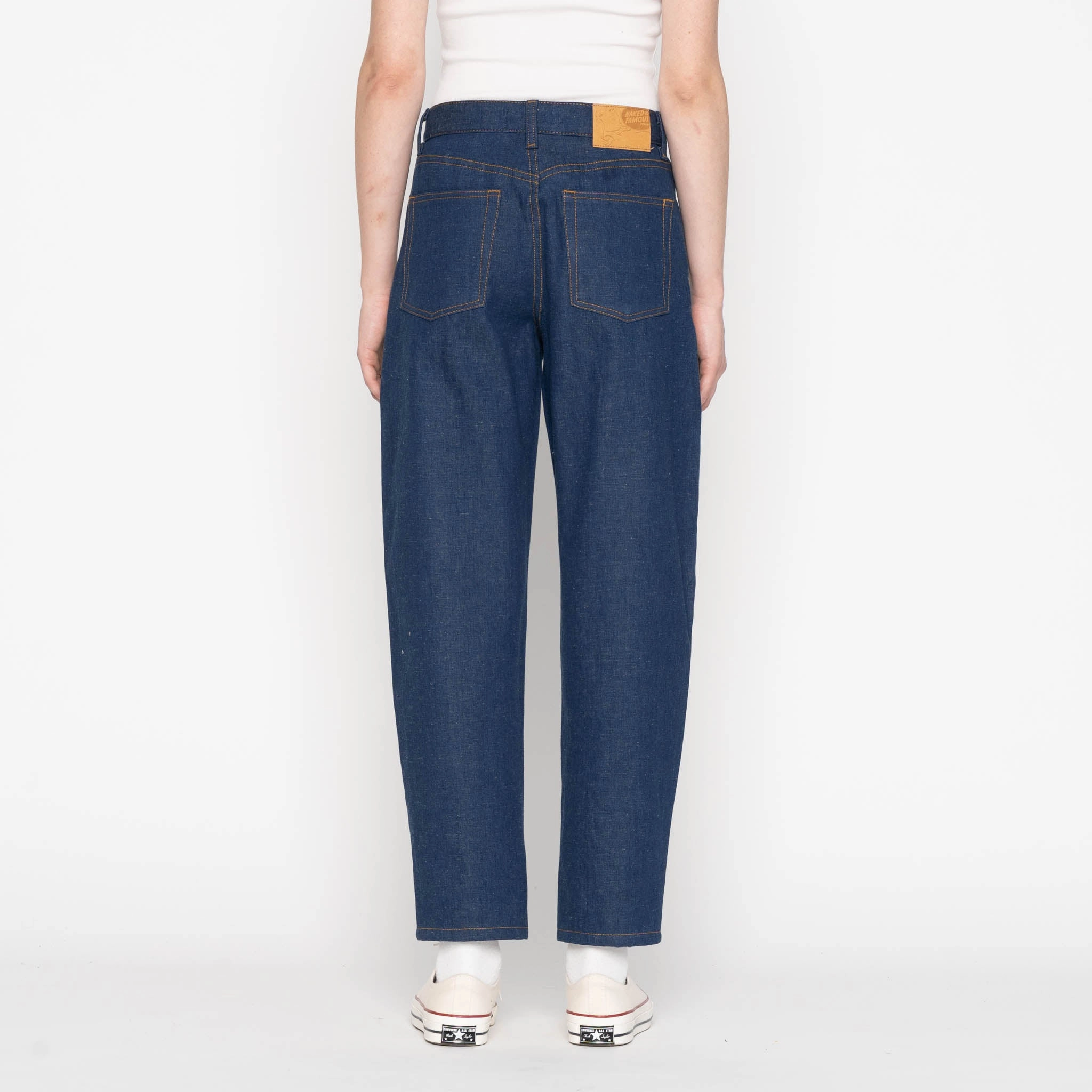 Fashionable Look Bestie - 2x1 Dungaree Nep Denim - Mid Indigo