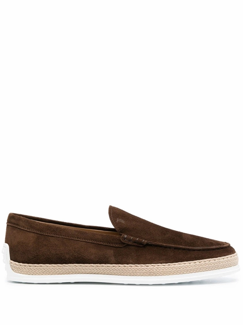 Smart Edge Almond Toe Suede Loafers