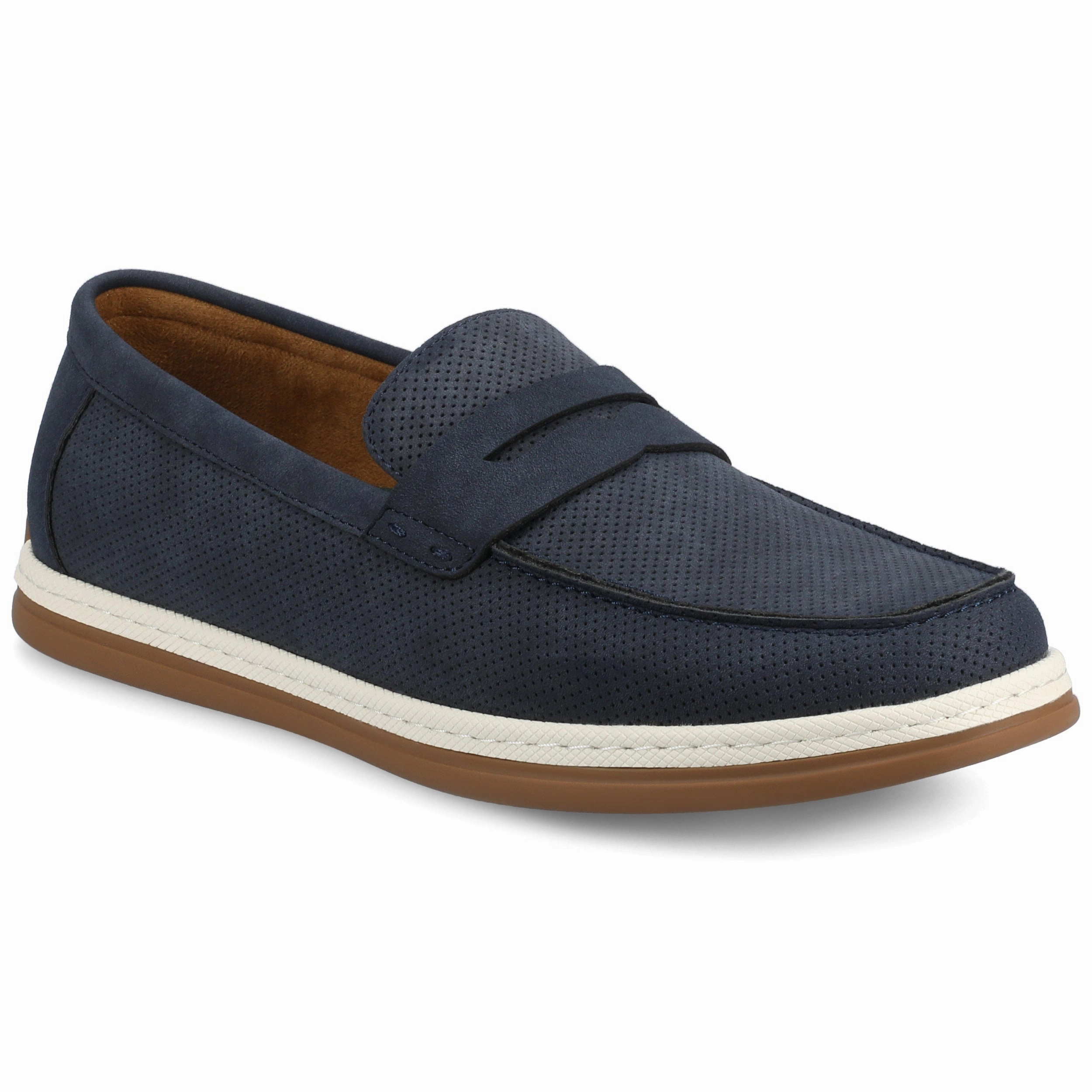Free Power Vance Brantley Casual Slip-on Perforated Penny Loafer