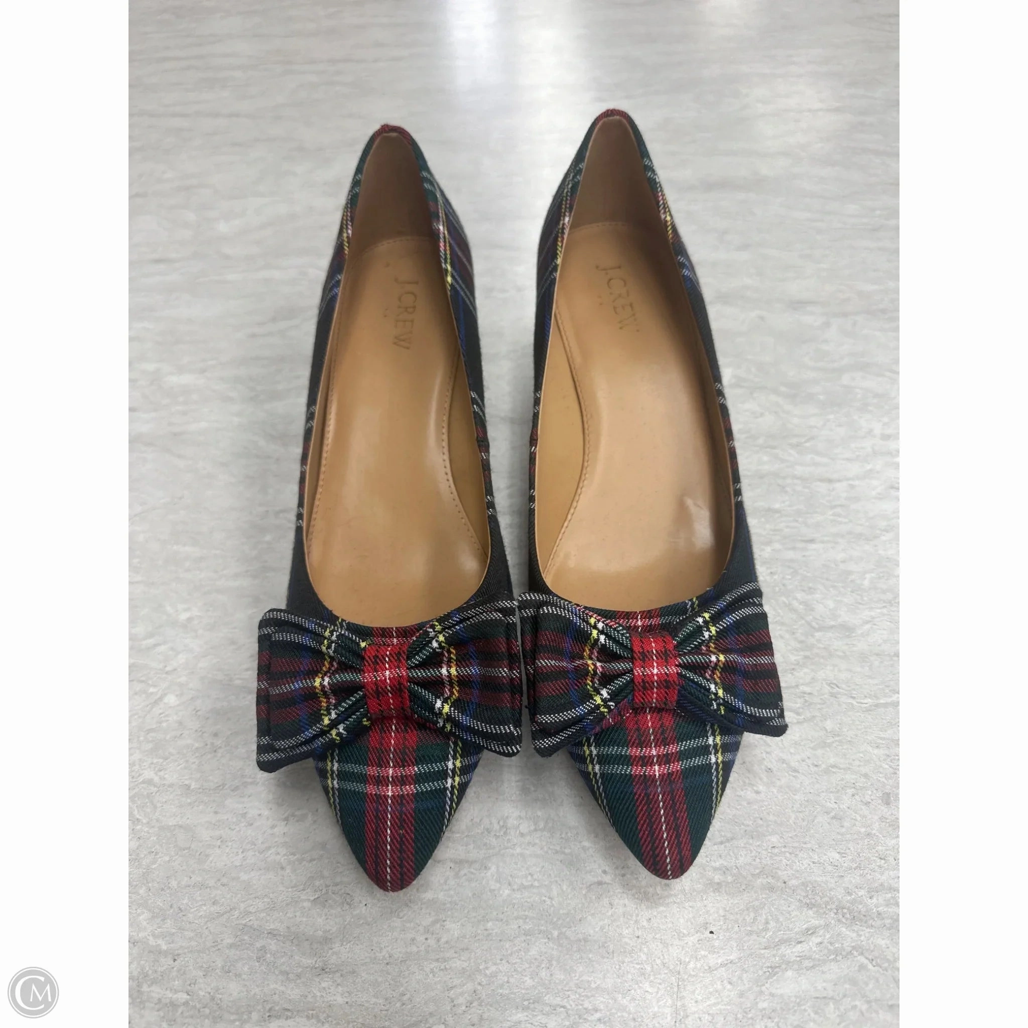 Shoes Heels Stiletto By J. Crew In Plaid Pattern, Size: 9.5 studded