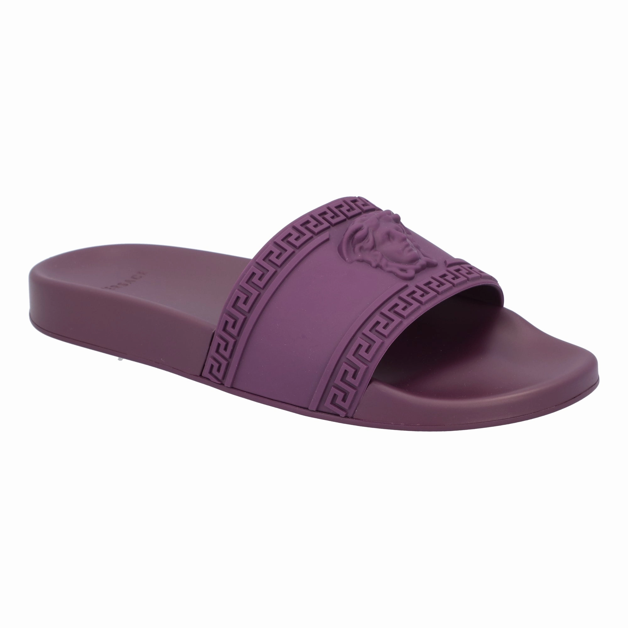 Versace Palazzo Medusa Pool Slide 'Burgundy' Open Way Smart Shoes
