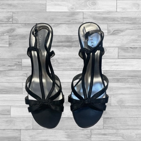 Pink Heels Crystal Heels Shoes Heels Stiletto By Pesaro In Black, Size: 7.5