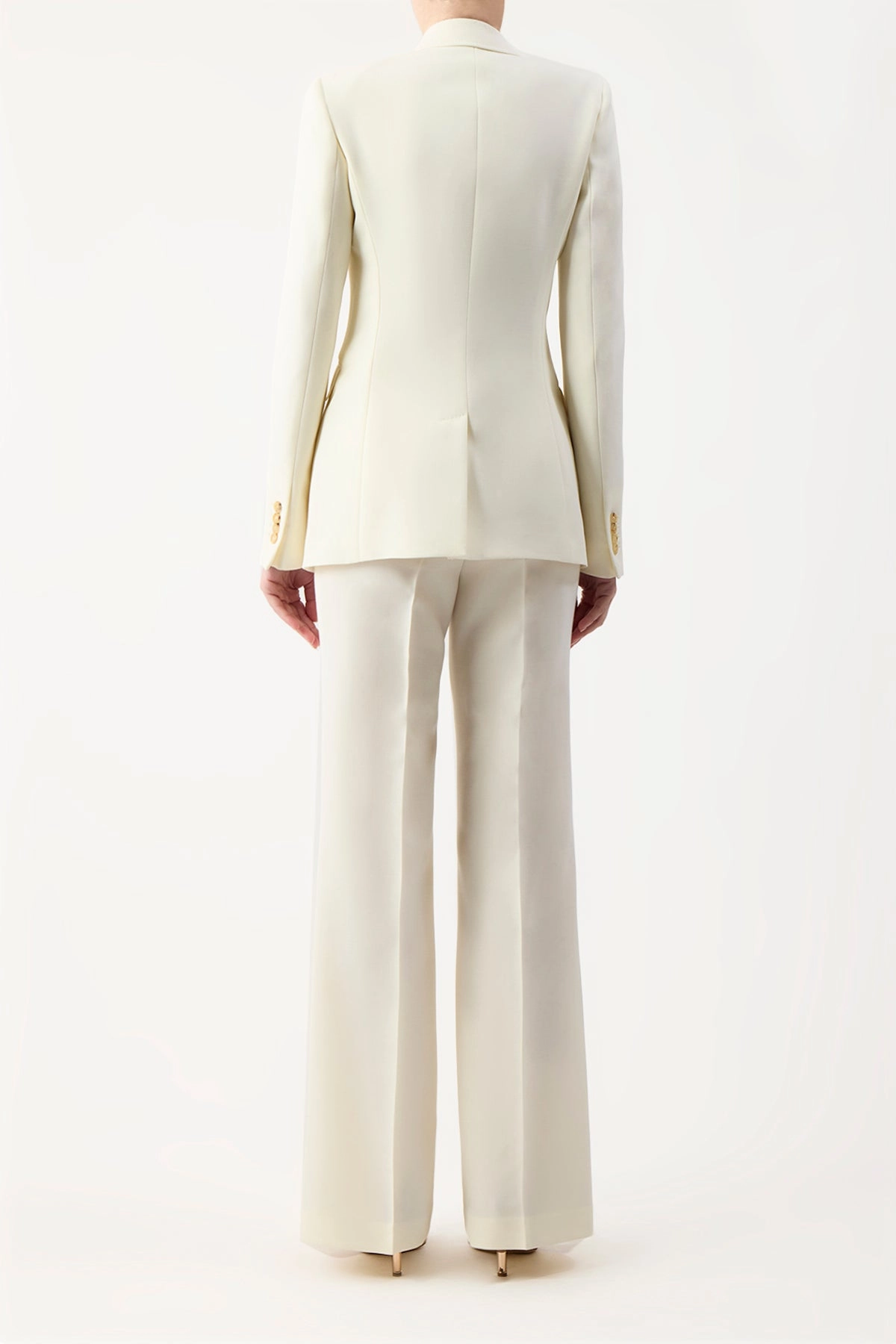 Vesta Pant in Ivory Sportswear Wool Elegant Layer