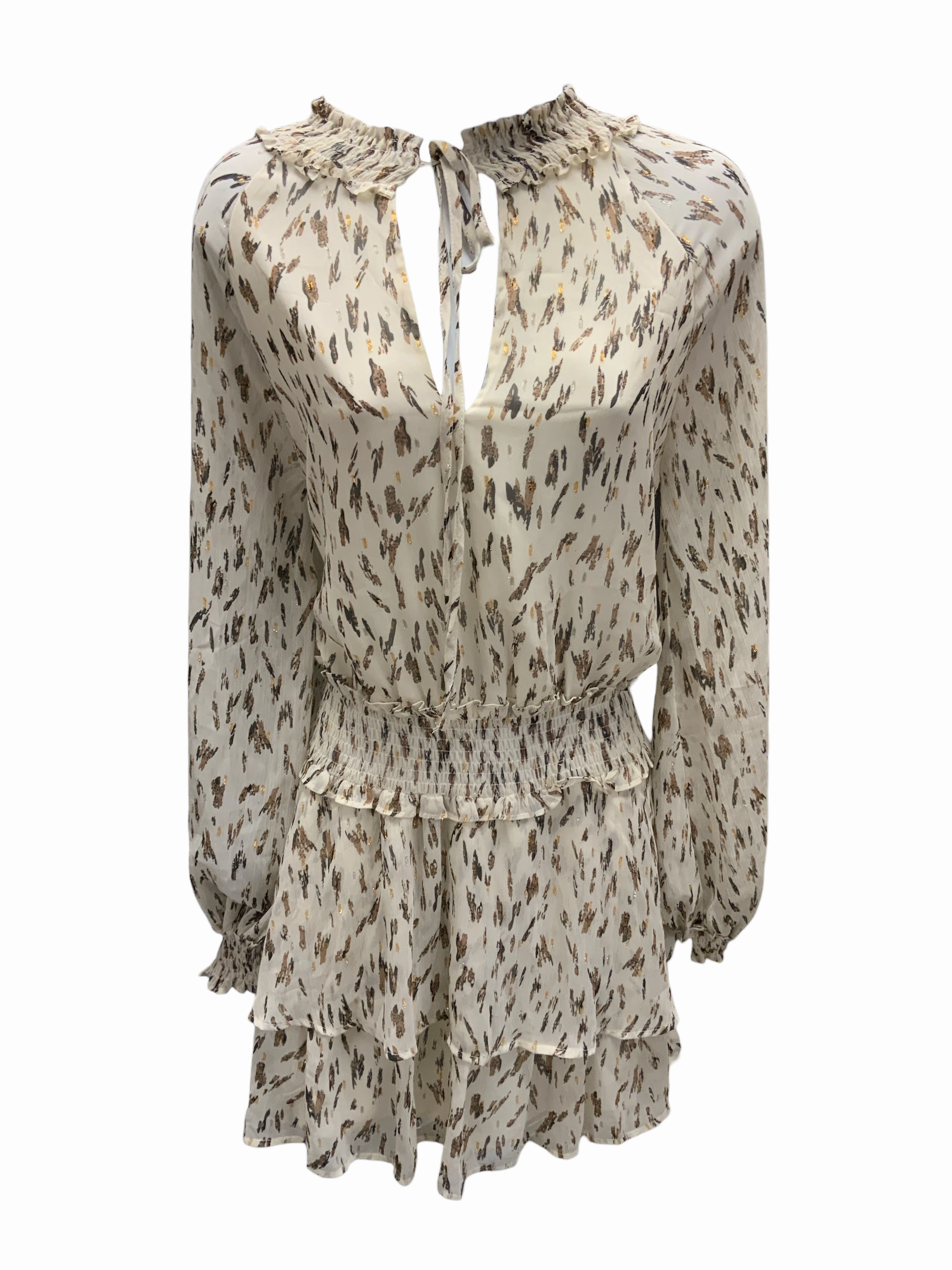 Bright-Hue Polished and Elegant Vici Women's Dress Cream M