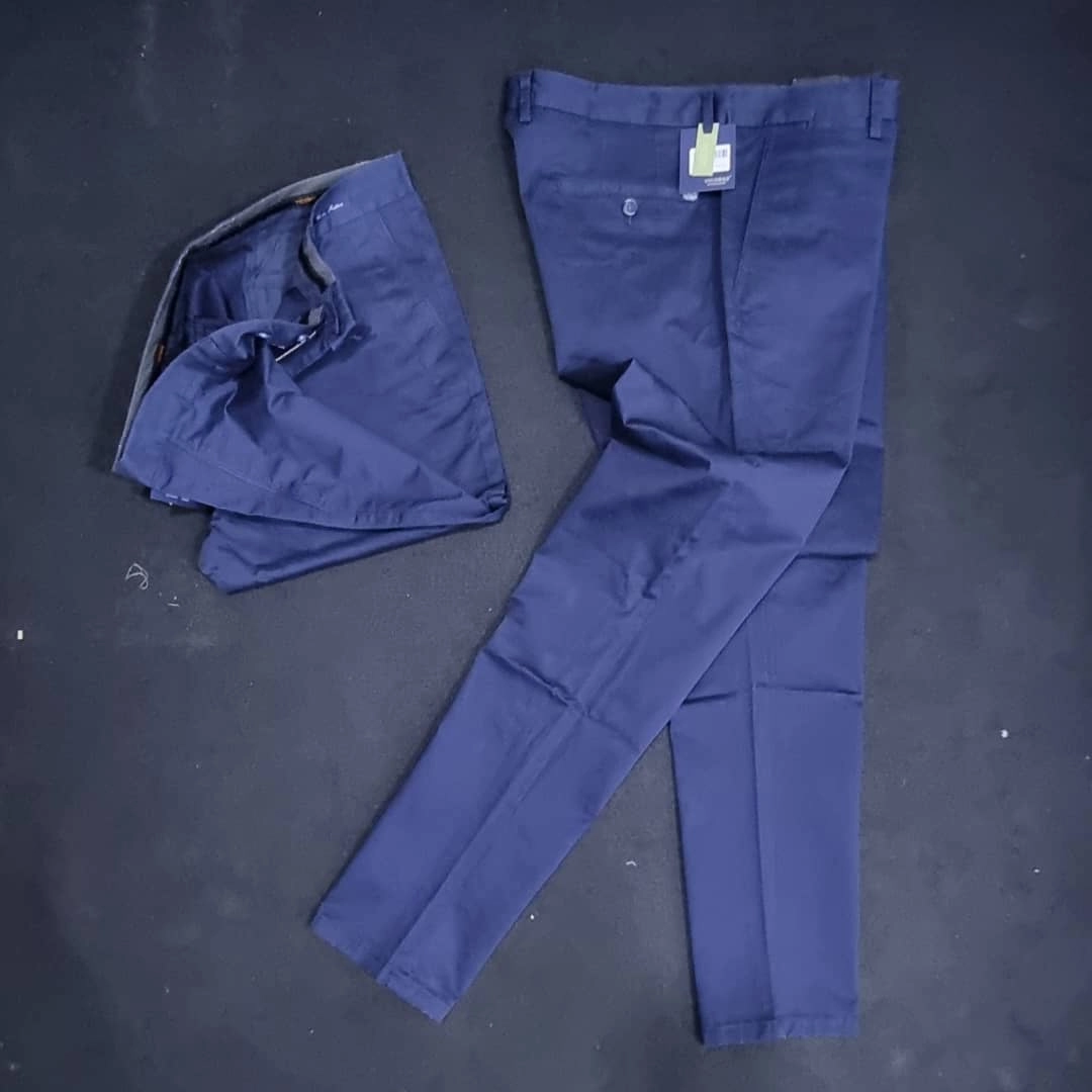 High Waist Elastic Waistband Vicobbs Men Stretchy Chino