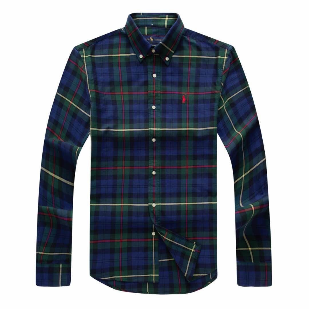 Relaxed Look Chill Comfort Ralph Lauren  Male Long Sleeve Checkered Shirt Plaid