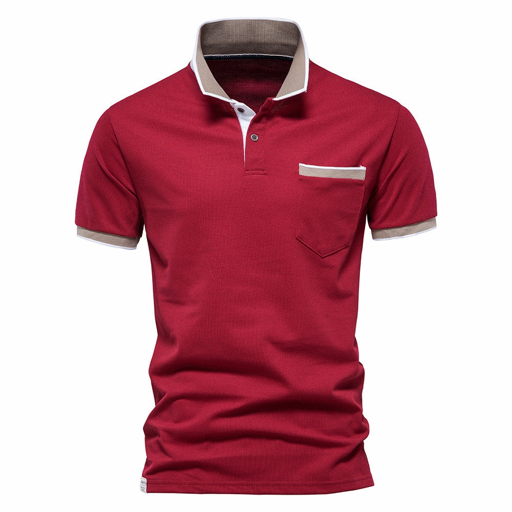 Printed design Perfect Layer West Louis? Brand Summer Cotton Casual Polo Shirt