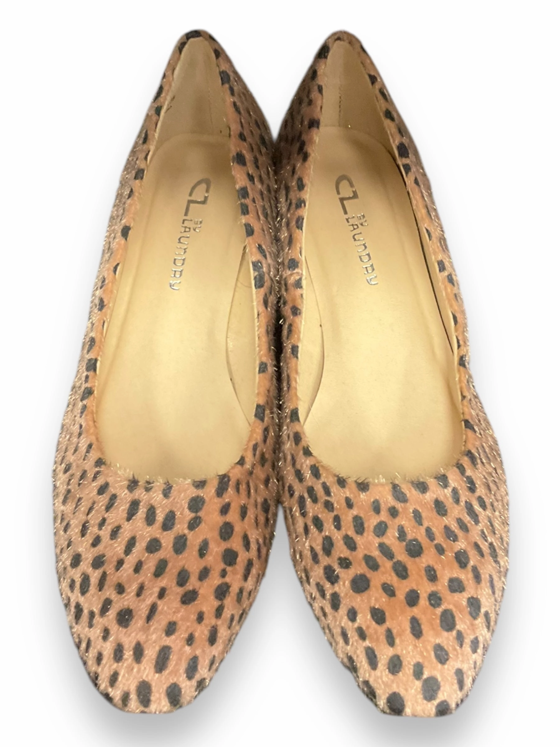 Confident Mood Arch support Shoes Heels Block By Laundry In Animal Print, Size: 8.5