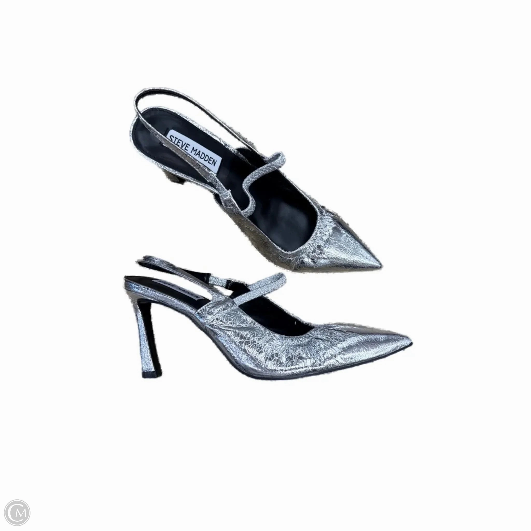 Shoes Heels Stiletto By Steve Madden In Silver, Size: 9 Soft Interior Chic Party Heels