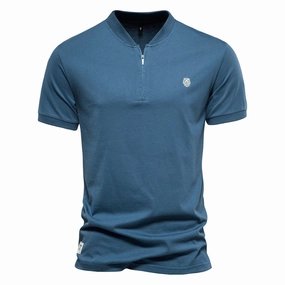 West Louis? Casual V-neck Cotton Summer Tee Wrinkle-Free