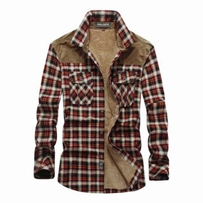 Cozy Option Smooth Seam Finish West Louis? Designer Winter Fleece Lumberjack Plaid Shirt