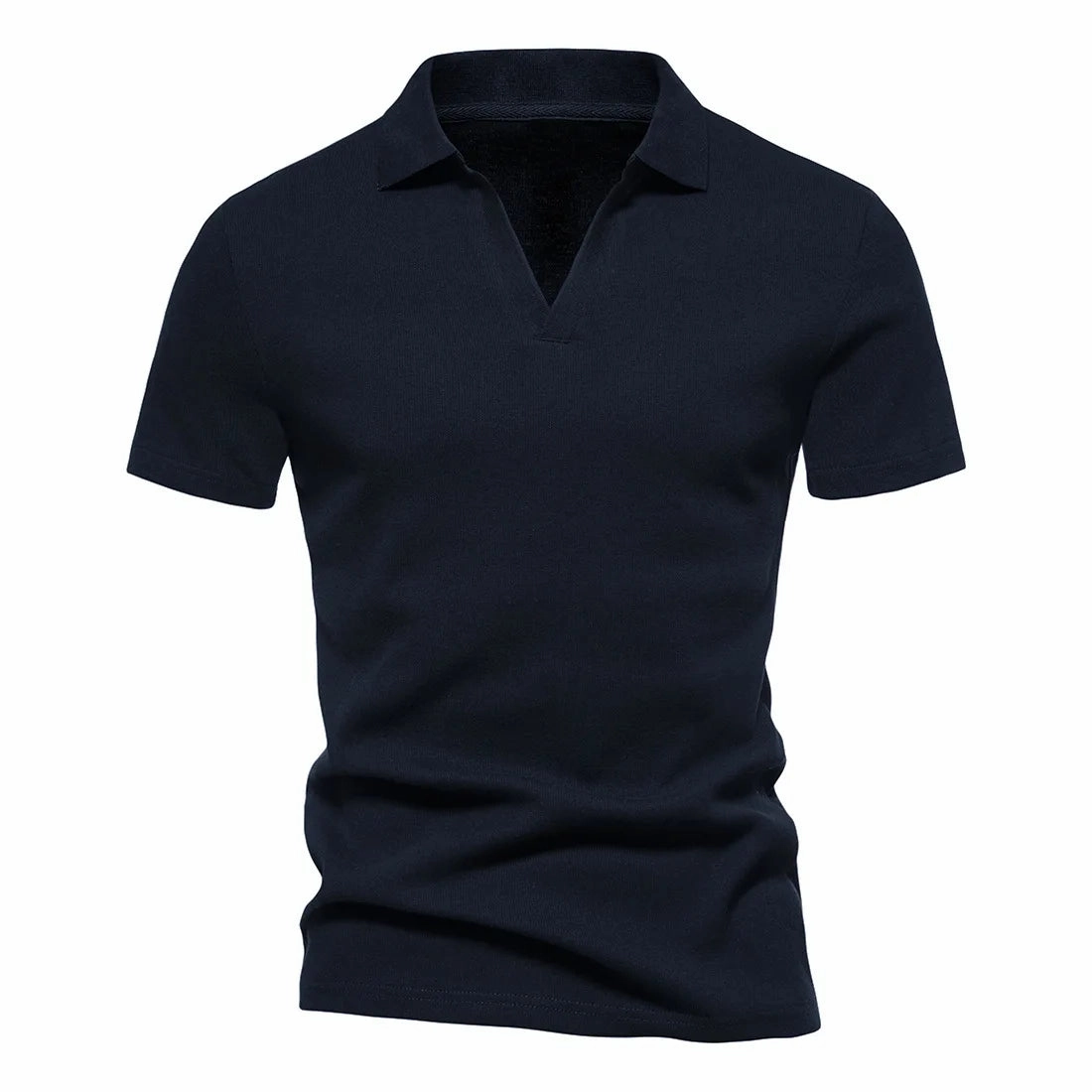 Chic Option West Louis? Men's V-Neck Polo Style Henley Tee