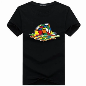 West Louis? Stylish Rubik Cube T Shirt Graphic Art