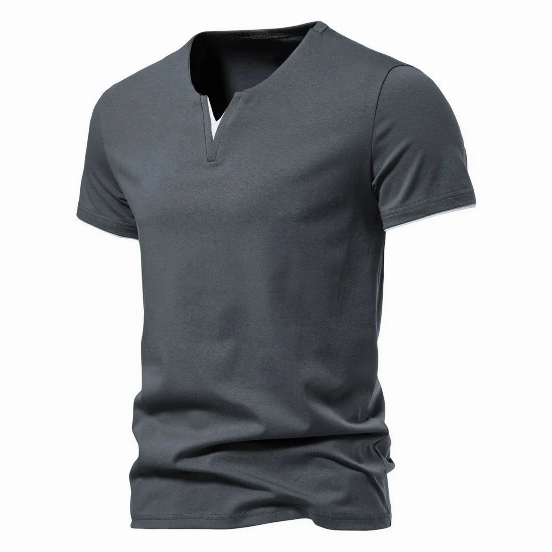 Loose Comfort Mix-And-Match West Louis? Summer V Neck Henley T-Shirt