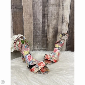 Fresh Design Shoes Heels Block By Alegria In Floral Print, Size: 7.5