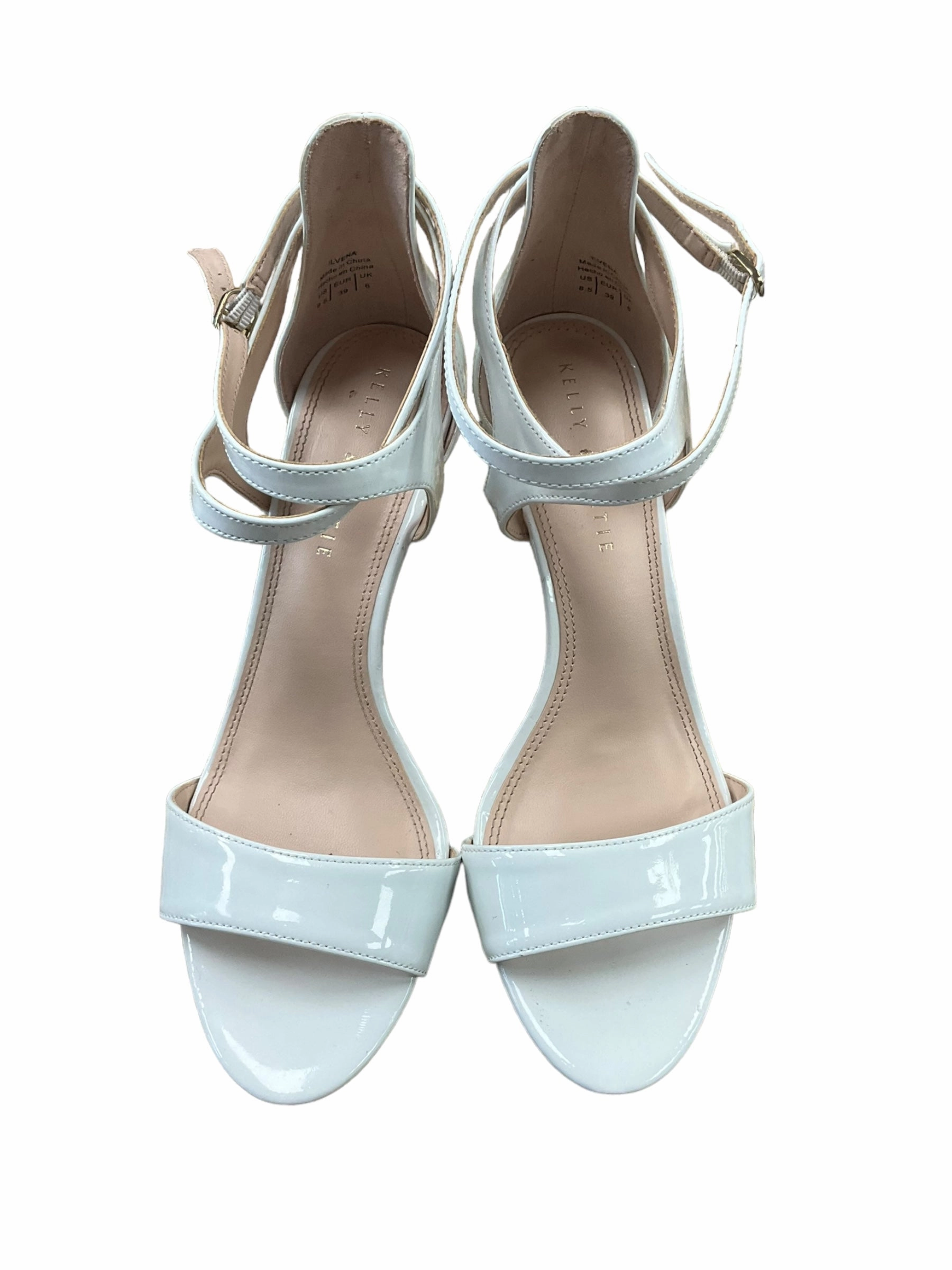 White Shoes Heels Stiletto Kelly And Katie, Size 8.5 Casual Heels