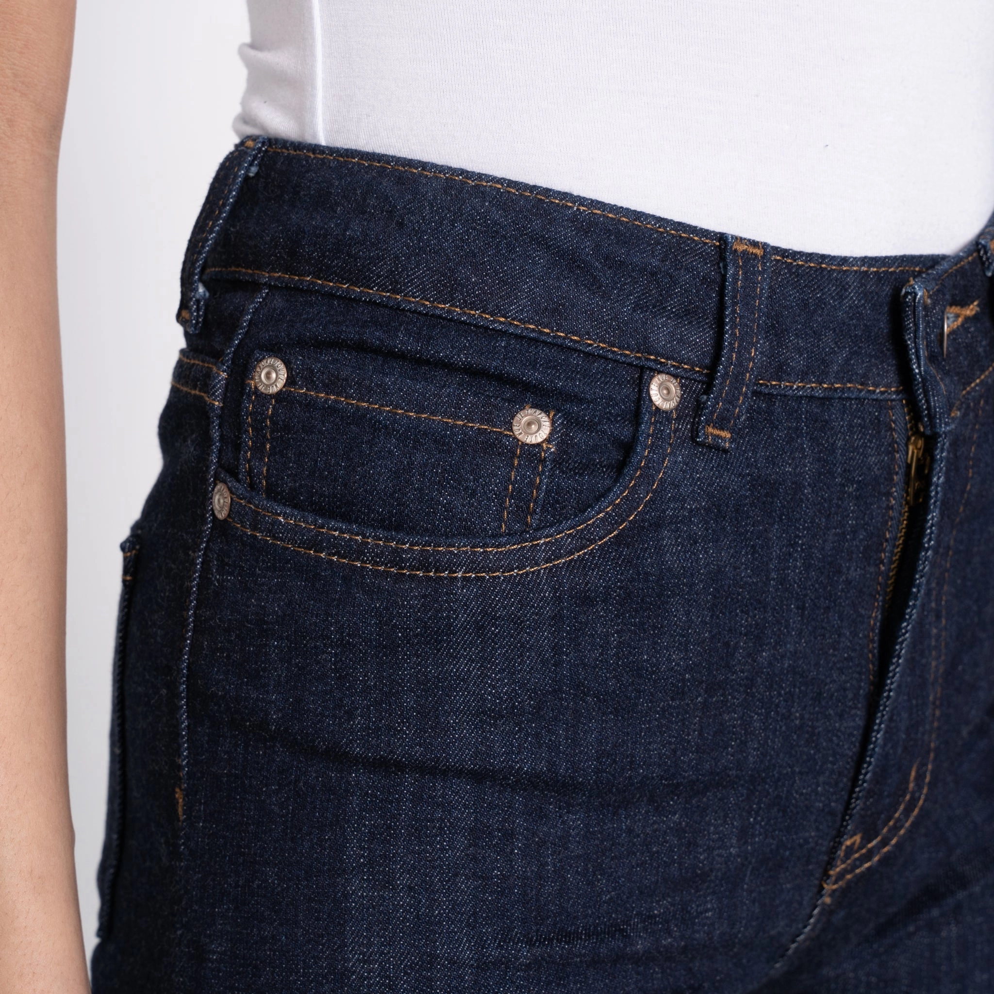 Casual Student Outfit Women's - High Skinny - Cashmere Blend Stretch Denim