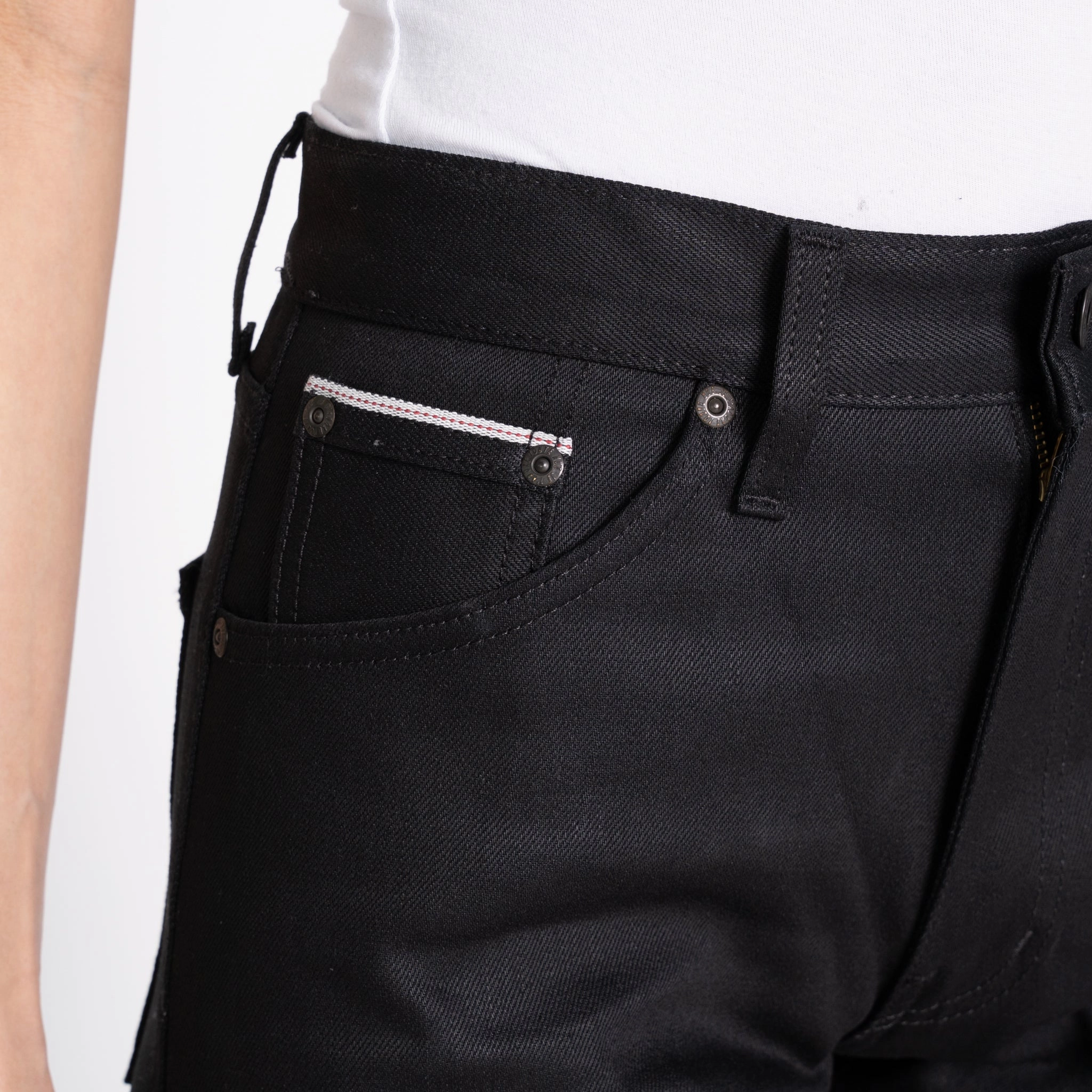 Women's - Max - Black Cobra Stretch Selvedge Four Way Stretch Fabric