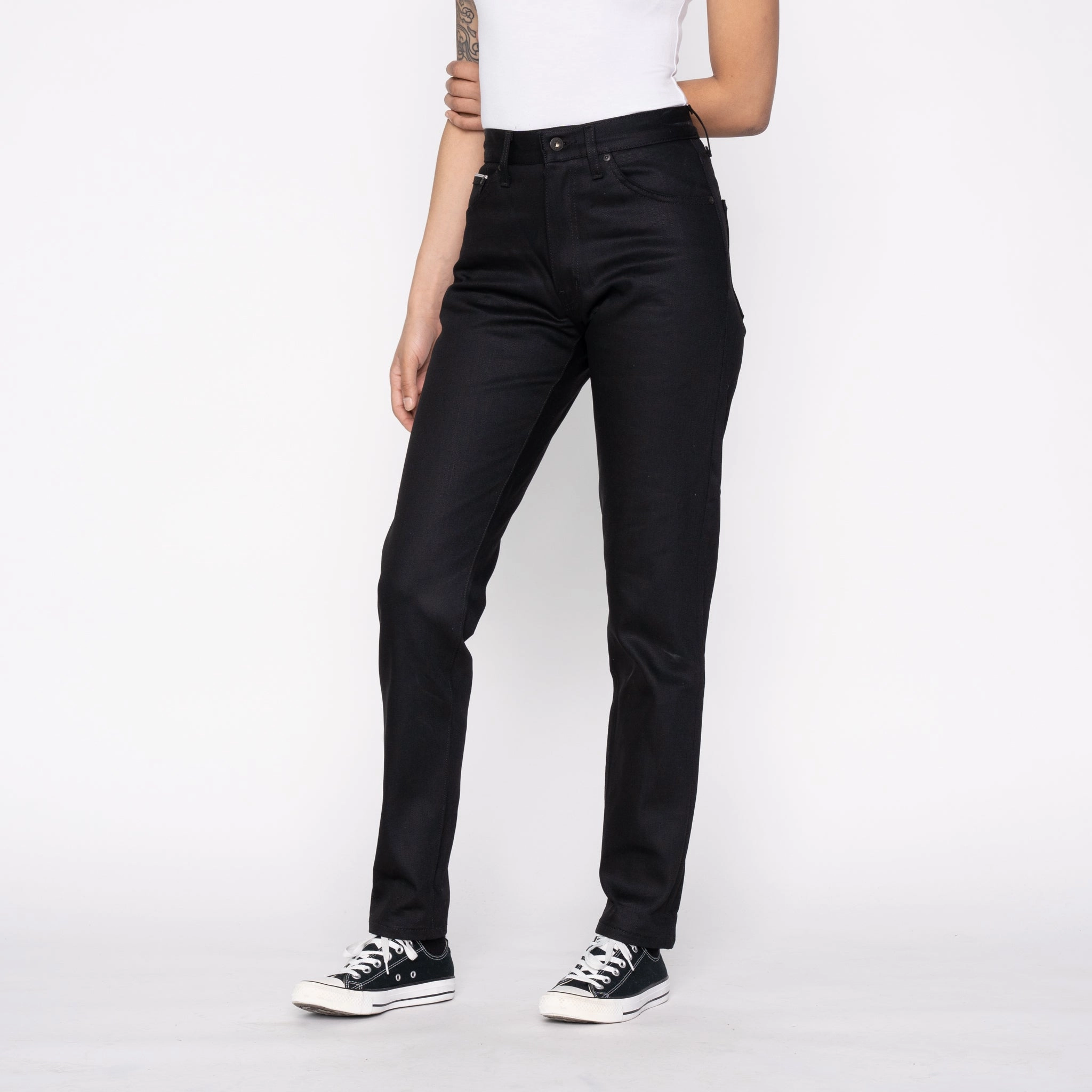 Women's - Max - Black Cobra Stretch Selvedge Fashionable Fit Active Comfort