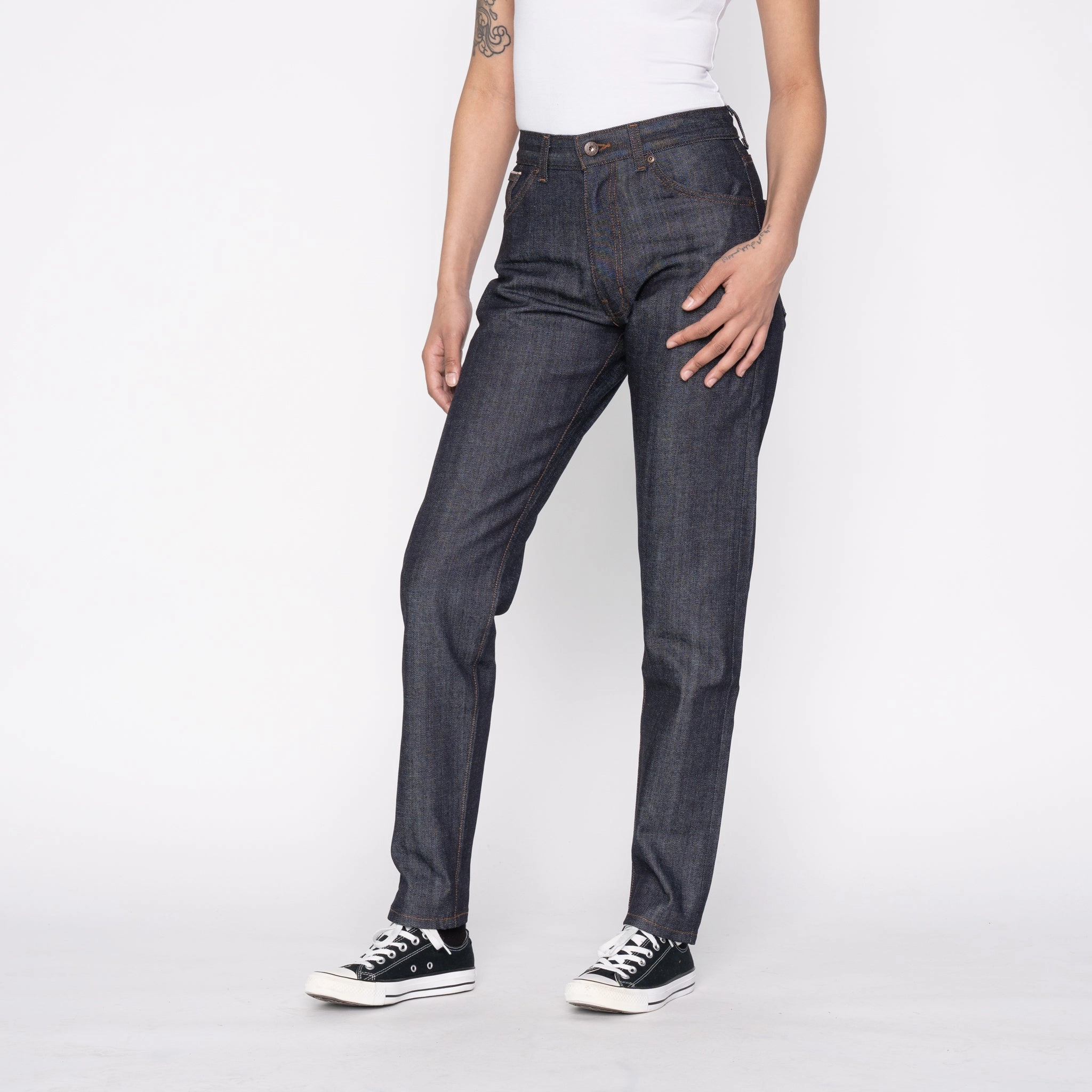 Subtle design Women's - Max - Stretch Selvedge Raw