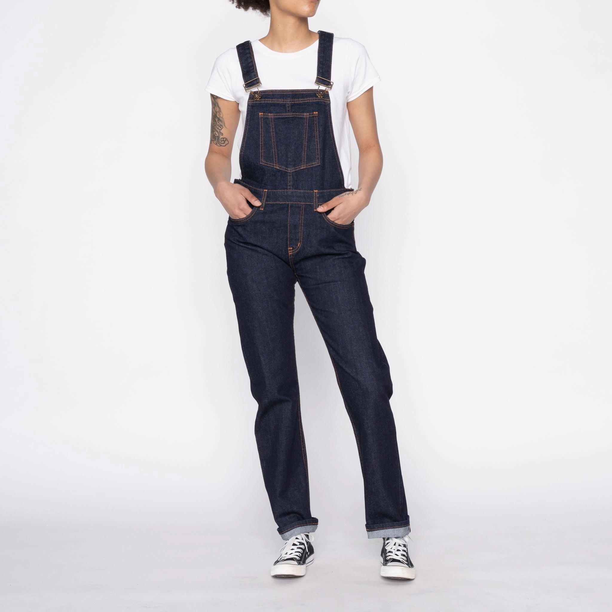 Women's - Overalls - 11oz Stretch Selvedge Durable Athlete Fit Travel Outfit