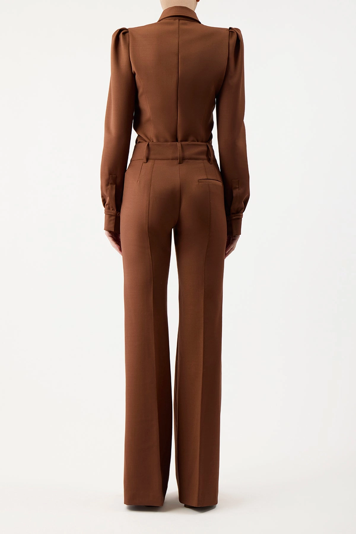Rhein Pant in Cognac Sportswear Wool Tailored Business Wear