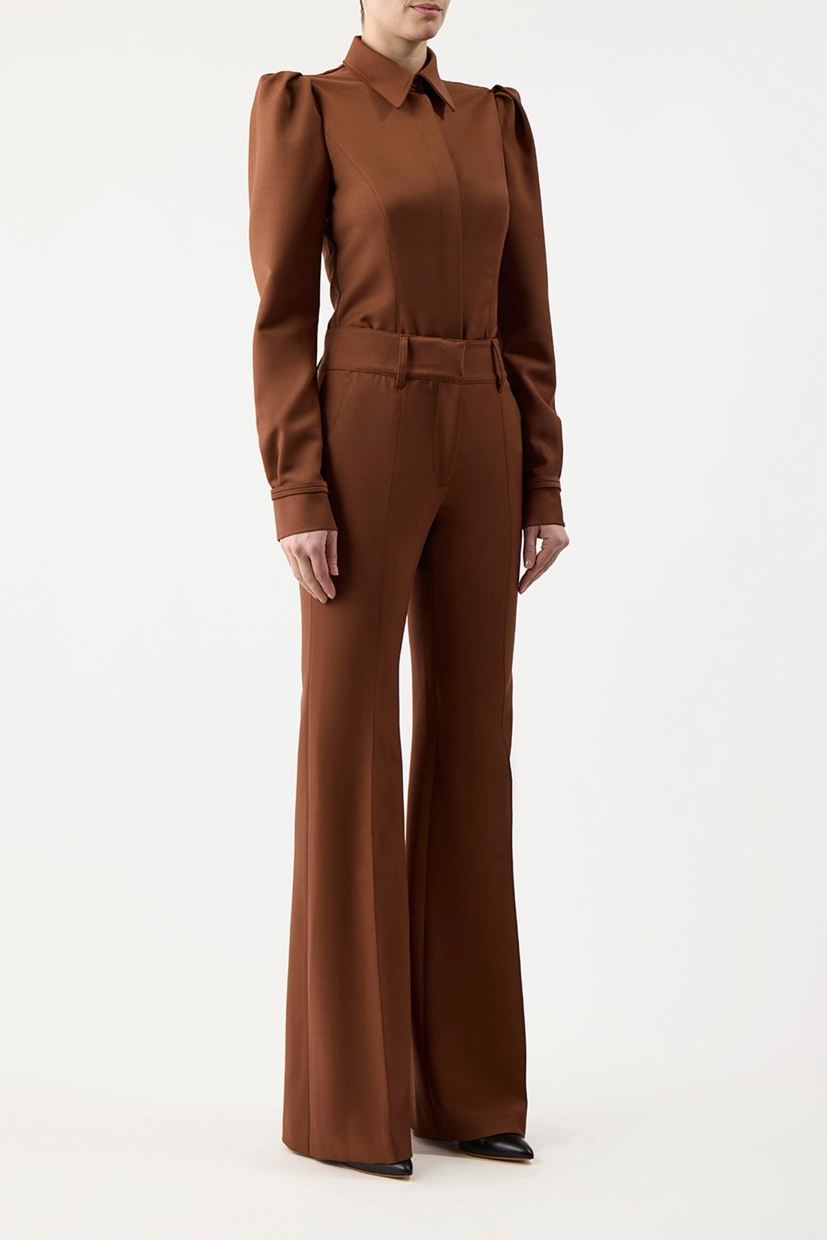 Rhein Pant in Cognac Sportswear Wool Classy Design