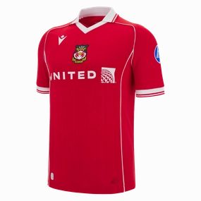 Wrexham AFC 25/26 Home Youth Jersey (700128060001) Non Restrictive Cuffs Multipanel Construction