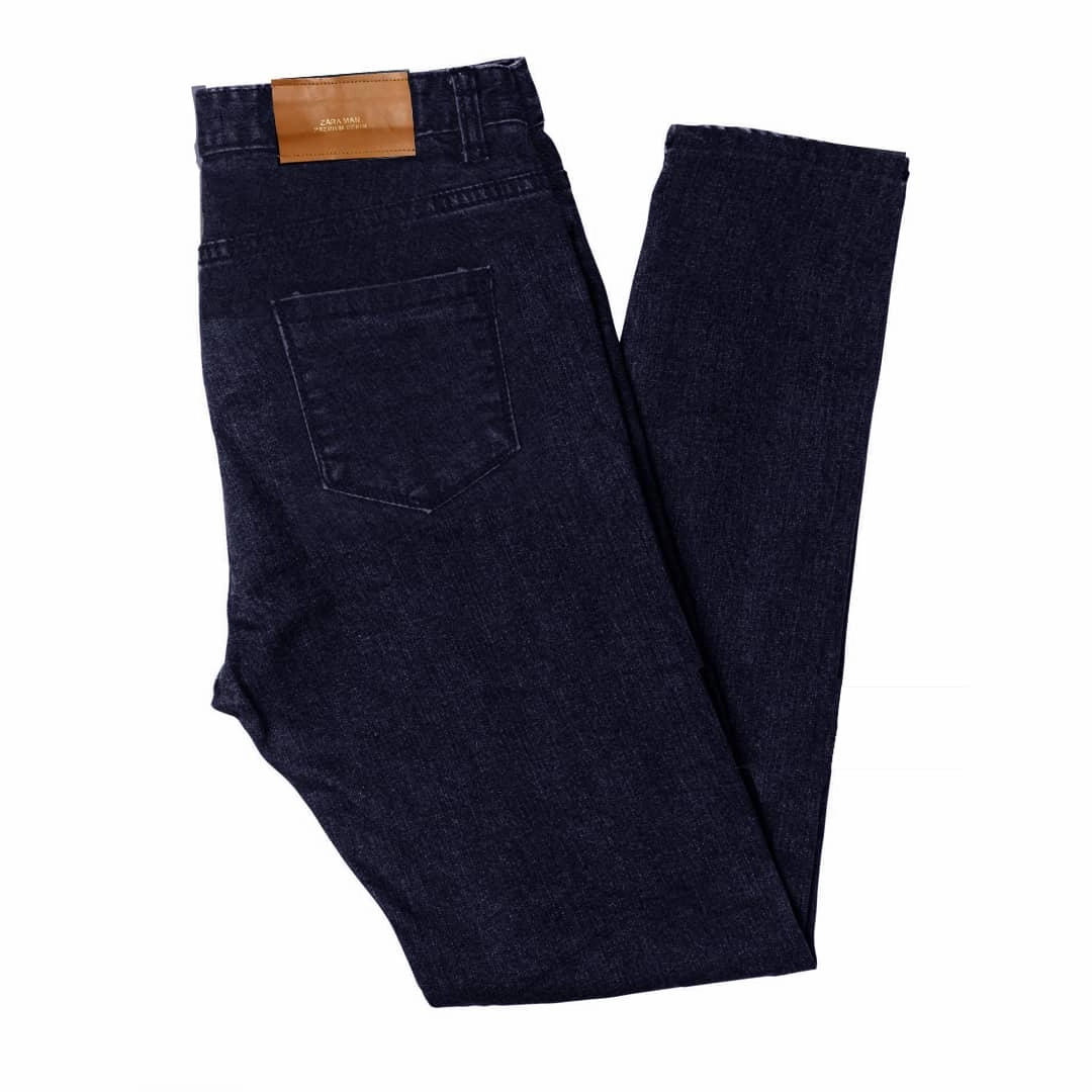 Zara Men Blue Slim Jeans Performance Training Adjustable drawstring