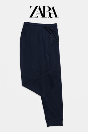 Zara Navy Blue Jogging Pant Fast Performance Outdoor Running